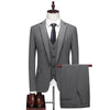 (Blazer + Vest + Trousers) Men's Italian Style Elegant and Fashionable Business Wedding Gentleman's 3 Piece Suit