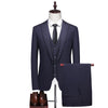 (Blazer + Vest + Trousers) Men's Italian Style Elegant and Fashionable Business Wedding Gentleman's 3 Piece Suit