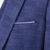 Men Boutique Business Suit 3 Piece Blue / Gray Men's Single Breasted Wedding Dress Homme Blazer and Pant with Vest