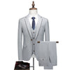 ( Jacket + Vest + Pants )    Boutique Plaid Mens Casual Business Suit Groom Wedding Dress Formal Slim Plaid Suit