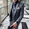 Jacket Vest Pants High End Bridegroom's Man Formal Wedding Gown Business Party Slim Fit Suit Blazer Coat Trousers 3 Pcs Sets