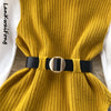 LKF Light   Ladies Dress Set Women's Loose Long-sleeved White Shirt Top + Slit Knitted Vest Vest Two-piece Set