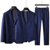 Large size  high-end men's suit (suit + vest +trousers) plus fat plus business formal suit coat wedding dress three-piece set