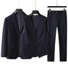 Large size  high-end men's suit (suit + vest +trousers) plus fat plus business formal suit coat wedding dress three-piece set