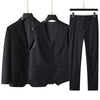 Large size  high-end men's suit (suit + vest +trousers) plus fat plus business formal suit coat wedding dress three-piece set