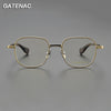 Luxury Pure Titanium Glasses Frame Men Women Vintage Myopia Prescription Eyeglasses Frame    Retro Designer Brand Eyewear