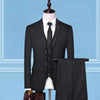 Men's Business Formal Slim Suit 3-piece Blazer Vest Pants Men's Boutique  Bridegroom Wedding High-end Casual Suit