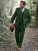 Men's Suit 3 Piece Set Wool Single Breasted Tuxedo Wedding Groomsmen Dinner Men Suit Suit Pants Vest