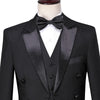 Men's Tuxedo Tails Black White Shiny Tailcoat Dress Coat Swallowtail Dinner Party Wedding Blazer Pants Magic Singer Stage Suits