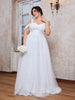 Mgiacy plus size Mesh pleated halter three-dimensional flower cannon bead romantic long skirt Evening gown ball dress