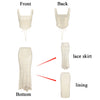 Mingmingxi Summer Sleeveless 2 Piece Sets Womens Outfits Elegant Formal Events Wedding Guest Dresses Sexy Cropped Top and Skirt