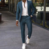 Slim Fit Male Suit  Notched Lapel Groom Tuxedos Formal Business Men Suits 2 Pieces Blazer Pants Traje Hombre