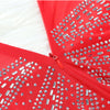 Women Mesh Patchwork Diamonds Rhinestones Bodycon Midi Mermaid Maxi Dress Evening Sexy Party Dresses Vestidos