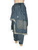 Women Streetwear Ripped Out Hole Denim Pants Fall Autumn Loose Safari Style Cargo Harem Hip Hop Jeans