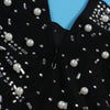 Women Long Sleeve Diamonds Rhinestones High Side Split Mermaid Midi Maxi Dress Even Sexy Party Dresses Vestidos