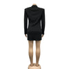 Elegant Women Blazer Women Autumn Winter Streetwear Robe Femme Blazer Style Bodycon Midi Dress Female Clothing