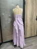 Women Floral Print Pile Neck Flare Long Sleeve Long Dress Elegant Birthday Party Midi Maxi Dresses Vestidos