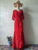 Solid Long Dress Women Flare Sleeve A Line Dresses Casual Ruffles Midi Waist Vestidos V Neck Office Lady Slight Strech