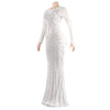 Women Mesh Patchwork Diamonds Rhinestones Bodycon Midi Mermaid Maxi Dress Evening Sexy Party Dresses Vestidos