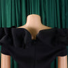 Elegant Women Long Evening Dresses Ruched Off Shoulder Slim Bodycon Mermiad White Dress Formal Party Wedding Guest Gown
