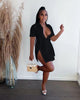 Women Single Breasted Turn-down Neck Shirt Style A-line Bodycon Long Sleeve Dress