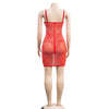 Women Rhinestones Drilling Mesh See Though Patchwork Midi Mini Dress Crystal Party Dresses Night Out Robes Vestidos