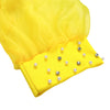 Women Loose Dresses Turn Down Collar with Beading Elegant Office Ladies Occasion Female Casual Long Tulle Sleeves Gowns