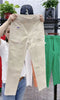Elegant Women Streetwear Korean Casual Pant Solid Corduroy Harlan Button Pockets Pants Autumn Winter Pants Plus Size