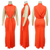 Women O-neck High Split Ruched Stacked Bodycon Midi Maxi Dress Evening Party Club Vestidos Sexy Chic Long Dresses