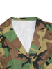 Women Camouflage Ruffles Flare Double Button Jackets Autumn Winter Streetwear Coats Jacket Outwear Outcoat