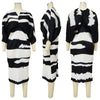 Elegant Women Pleated Patchwork Double Wear Batwing Long Sleeve V-neck Bodycon Midi Maxi Long Dresses Vestidos