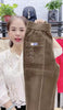 Elegant Women Streetwear Korean Casual Pant Solid Corduroy Harlan Button Pockets Pants Autumn Winter Pants Plus Size