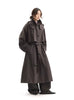 Free and Comfortable Mid-Length Trench Coat for Women, All-Cotton Jacket, Spring Style