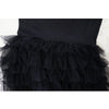 Vintage Women Single Breasted Notched Neck Puff Long Sleeve Mesh Cascading Ruffles Big Swing Blazer Dress Chic Vestidos