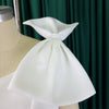 Women Big Bow Shoulder Skew Collar Big Swing Knee Length Dress Belt Street Vestidos Sexy Party Evening Chic Dresse