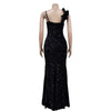 Women One Shoulder Open Back Sequined High Side Split Mermaid Maxi Dress Sexy Club Evening Party Dresses Vestidos