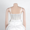 Women Mesh Diamonds Rhinestones Cake Style Big Swing Strap Bodycon Midi Dress Sexy Party Even Dresses Vestidos
