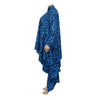 Women Leopard Batwing Long Sleeve Button Front Stand Collar Dress Vintage Streetwear Loose Vestidos Dresses