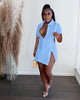 Women Single Breasted Turn-down Neck Shirt Style A-line Bodycon Long Sleeve Dress