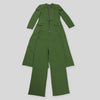 Women's Set Full Sleeve X-Long Blazer Coat+ Long Pant Suit Spring Streetwear Two 2 Piece Set Africa OL Work Outfits