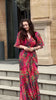 Solid Long Dress Women Flare Sleeve A Line Dresses Casual Ruffles Midi Waist Vestidos V Neck Office Lady Slight Strech