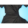 Women O-neck High Split Ruched Bodycon Midi Maxi Dress Fall Street Evening Party Club Vestidos Sexy Long Dresses