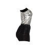 Women One Shoulder Skew Collar Bodysuit + Fur Tassel Bodycon Midi Skirt Dress Set Outfit Two 2Piece Set
