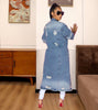 Ripped Raw Hem Button Front Longline Denim Coat Women Cardigan Breasted Holes Jackets Pockets High Street Outerwear Autumn