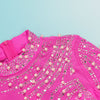 Women Long Sleeve Diamonds Rhinestones High Side Split Mermaid Midi Maxi Dress Even Sexy Party Dresses Vestidos