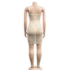 Women Rhinestones Drilling Mesh See Though Patchwork Midi Mini Dress Crystal Party Dresses Night Out Robes Vestidos