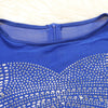 Women Mesh Patchwork Diamonds Rhinestones Bodycon Midi Mermaid Maxi Dress Evening Sexy Party Dresses Vestidos