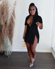 Women Single Breasted Turn-down Neck Shirt Style A-line Bodycon Long Sleeve Dress
