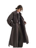 Free and Comfortable Mid-Length Trench Coat for Women, All-Cotton Jacket, Spring Style