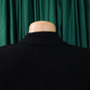 Women Lace Wrap Notched Neck Pleated Blazer Style Dress Office Lady Vintage Sexy Party Three Quarter Sleeve Dresses